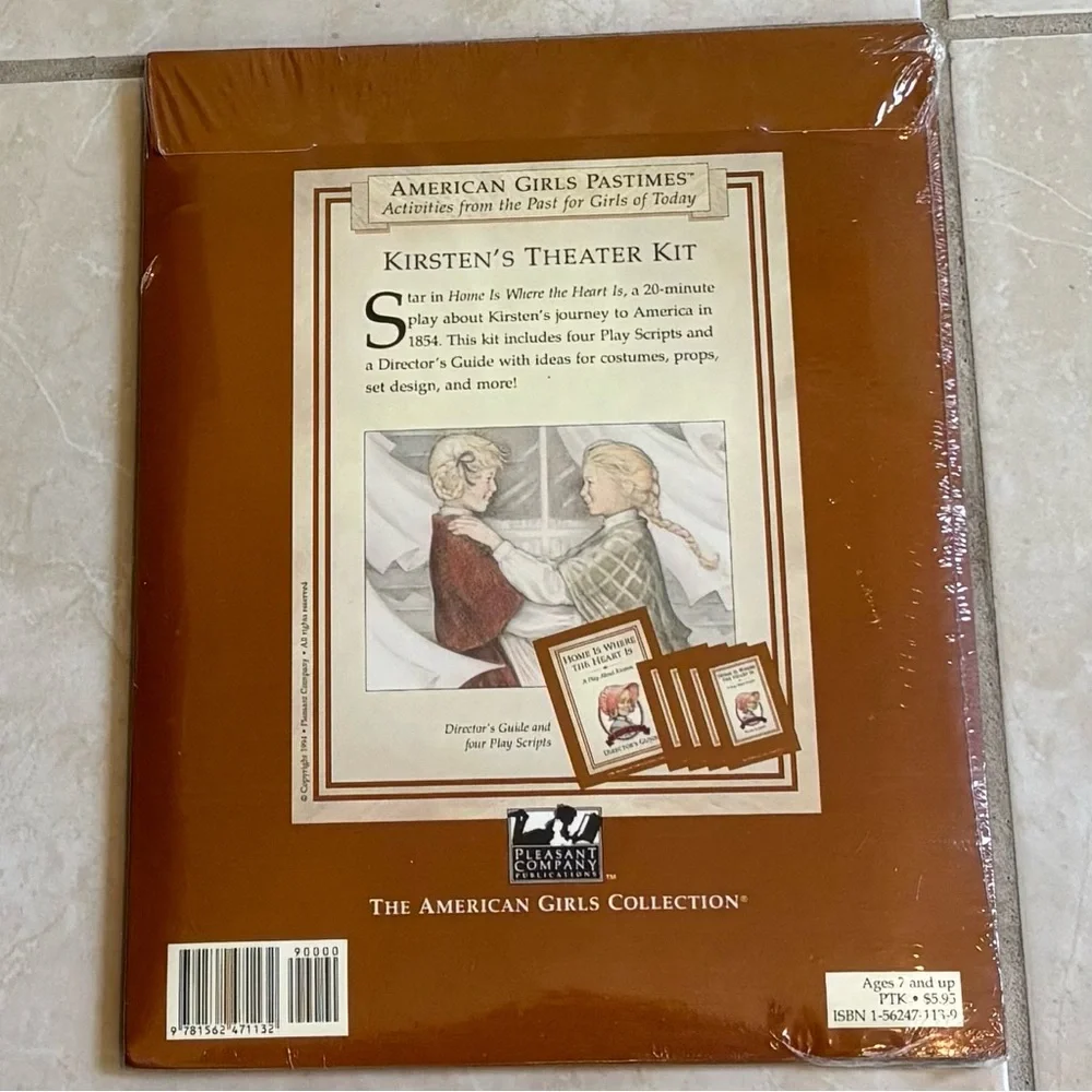 AMERICAN GIRL Kirsten's Theater Kit SEALED NEW PACKET VINTAGE - Picture 3 of 5